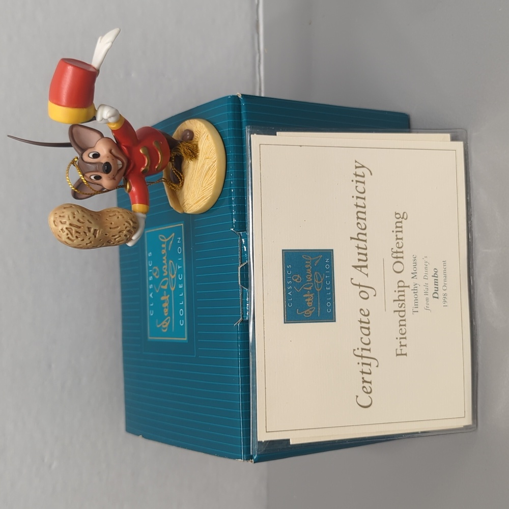 WDCC Timothy Mouse Ornament Friendship Offering Walt Disney's Dumbo COA & Box